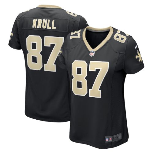 Lucas Krull New Orleans Saints Women's Game Player Jersey - Black