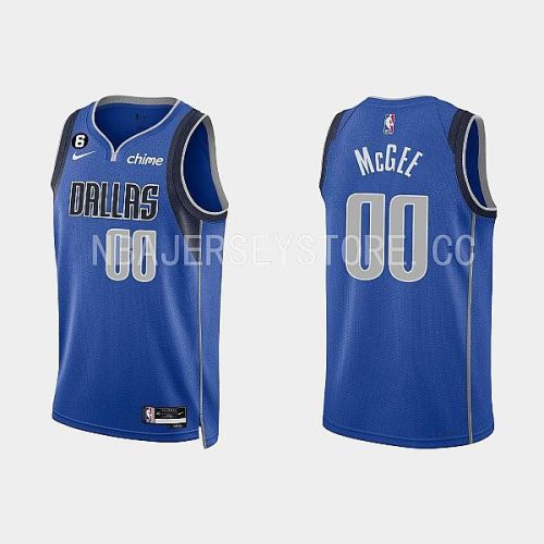 Dallas Mavericks 00 JaVale McGee 2022-23 Icon Edition Royal Men Jersey