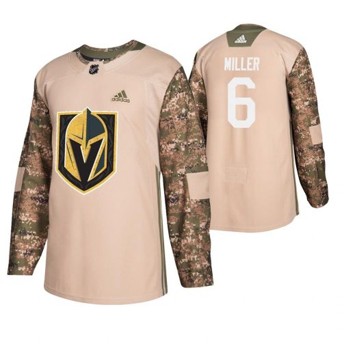 Men Men Vegas Golden Knights Colin Miller 6 Camo Veterans Day Practice Jersey Jersey