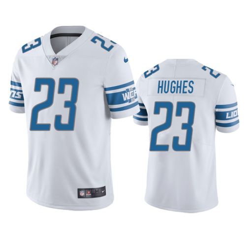 Detroit Lions Mike Hughes 23 White Vapor Limited Jersey - Men's