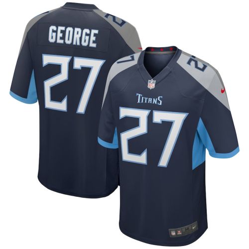 Eddie George 27 Tennessee Titans Men Game Retired Jersey - Navy