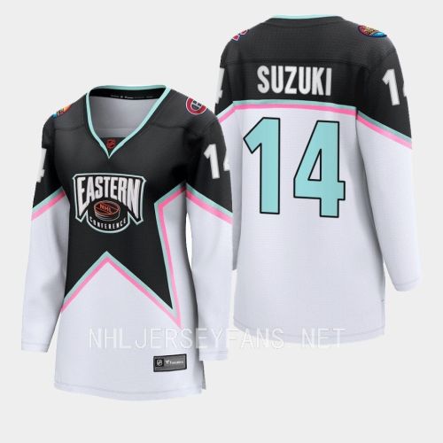 Nick Suzuki 14 Montreal Canadiens Black 2023 All-Star Eastern Conference Jersey Women