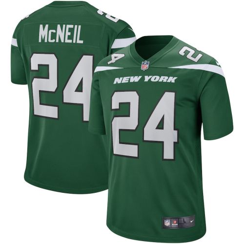 Freeman McNeil 24 New York Jets Men Game Retired Jersey - Gotham Green