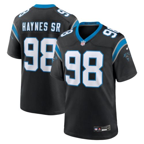 Marquis Haynes Sr. 98 Carolina Panthers Team Game Men Jersey - Black