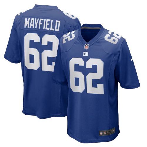 Jalen Mayfield 62 New York Giants Game Men Jersey - Royal