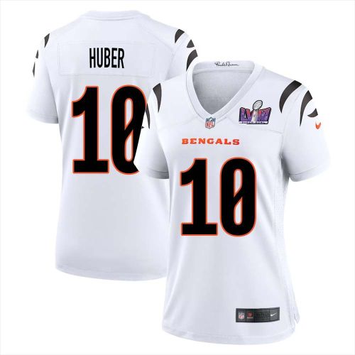 Kevin Huber 10 Cincinnati Bengals Super Bowl LVIII Women Away Limited Jersey - White