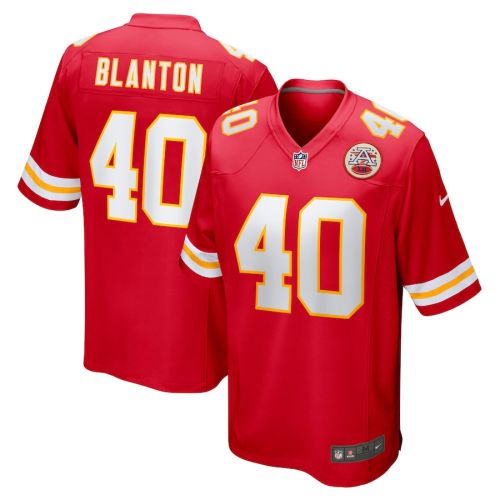 Kendall Blanton 40 Kansas City Chiefs Home Game Player Jersey - Red