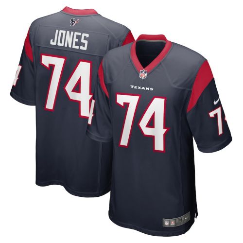 Josh Jones 74 Houston Texans Men's Team Game Jersey - Navy