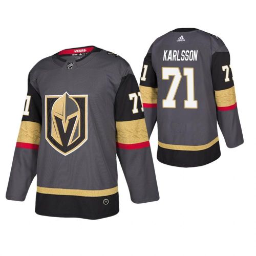 Men Vegas Golden Knights William Karlsson 71 Gray Player Jersey Jersey