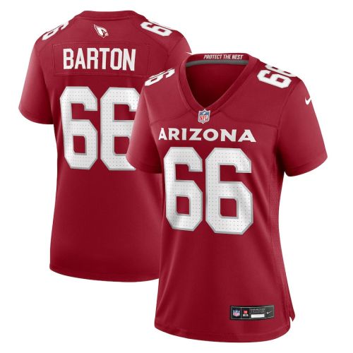 Jackson Barton 66 Arizona Cardinals Women Team Game Jersey - Cardinal