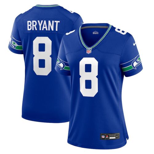 Coby Bryant 8 Seattle Seahawks Women's Throwback Player Game Jersey - Royal