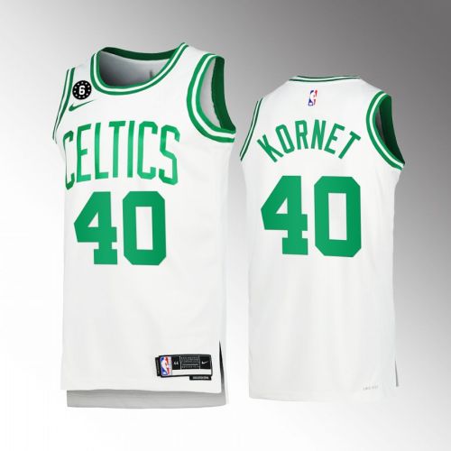 Boston Celtics Luke Kornet 40 2022-23 Association Edition White Jersey Honor Russell