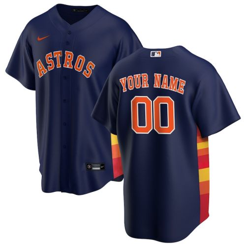 Houston Astros Alternate Custom Men Jersey - Navy