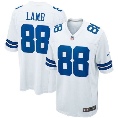 CeeDee Lamb 88 Dallas Cowboys Game Team Jersey - White