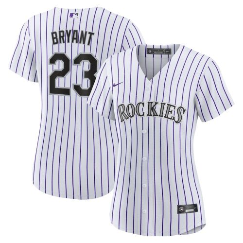 Kris Bryant 23 Colorado Rockies Women's Player Jersey - White/Purple