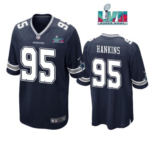 Johnathan Hankins 95 Dallas Cowboys Super Bowl LVII Super Bowl LVII Navy Men Game Jersey