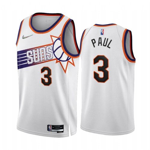 Chris Paul Phoenix Suns 2022-23 White 3 Association Edition Jersey 75th - Men