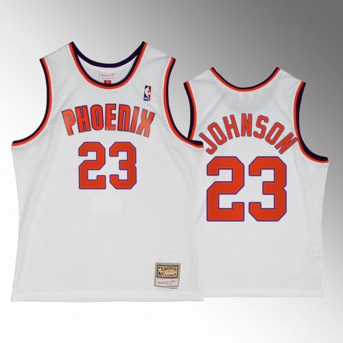 Cameron Johnson 23 Phoenix Suns Alternate White Hardwood Classics Jersey