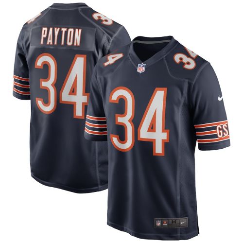 Walter Payton 34 Chicago Bears Men Game Retired Jersey - Navy