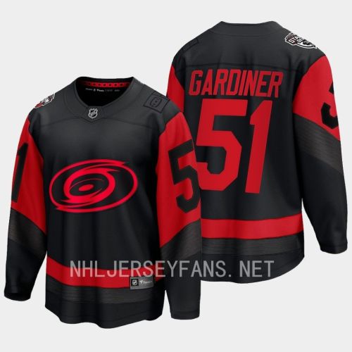 Jake Gardiner 51 Carolina Hurricanes 2023 Jersey Stadium Series Black Breakaway