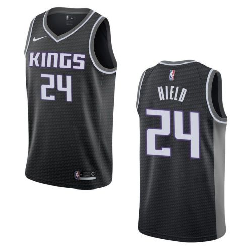 Men's Sacramento Kings 24 Buddy Hield Statement Swingman Jersey - Black