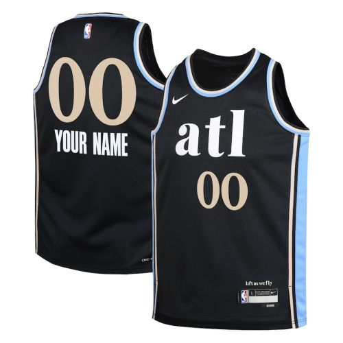 Atlanta Hawks 2023/24 City Edition Swingman Custom YOUTH Jersey - Black