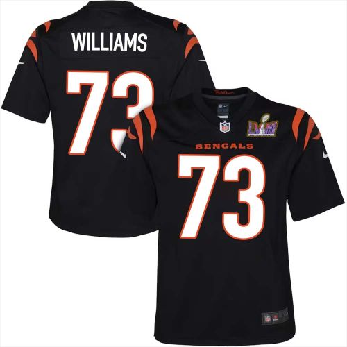 Jonah Williams 73 Cincinnati Bengals Super Bowl LVIII YOUTH Home Limited Jersey - Black