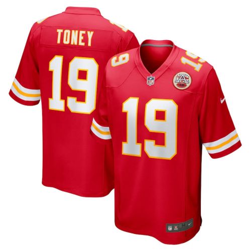 Kadarius Toney 19 Kansas City Chiefs Game Men Jersey - Red