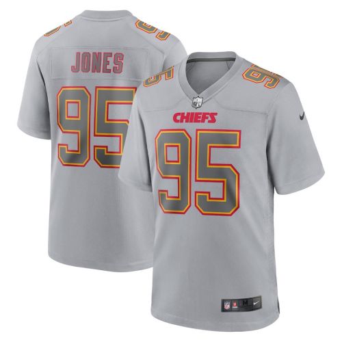 Chris Jones 95 Kansas City Chiefs Atmosphere Fashion Game Jersey - Gray