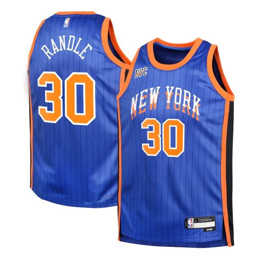 Julius Randle 30 New York Knicks 2023/24 City Edition Swingman YOUTH Jersey - Blue