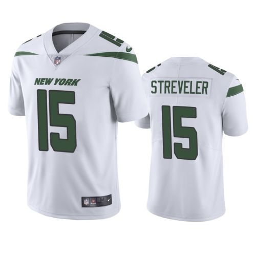 New York Jets Chris Streveler 15 White Vapor Limited Jersey