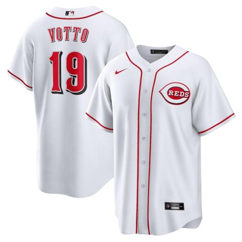 Joey Votto 19 Cincinnati Reds Home Men Jersey - White