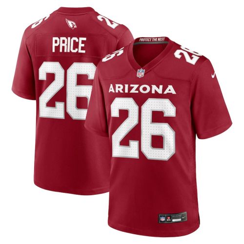 Bobby Price 26 Arizona Cardinals Men Team Game Jersey - Cardinal