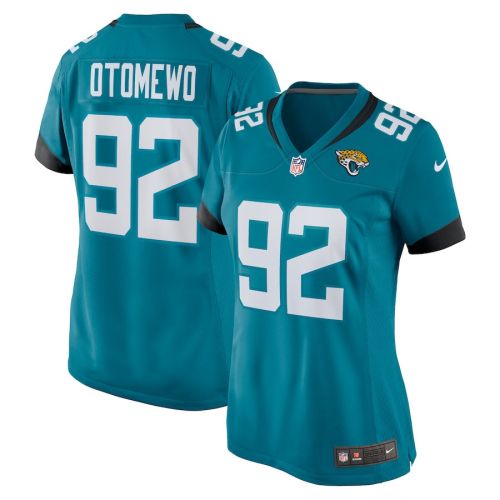 Esezi Otomewo 92 Jacksonville Jaguars Women's Team Game Jersey - Teal