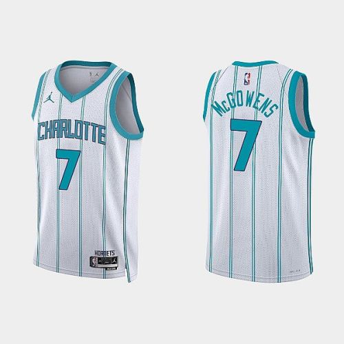 Charlotte Hornets Bryce McGowens 7 2022-23 Association Edition White Men Jersey Swingman