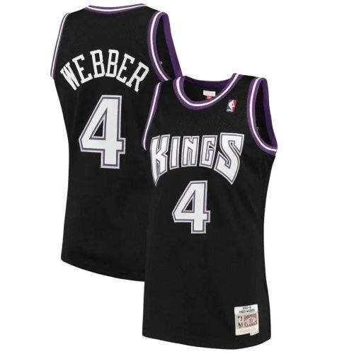 Chris Webber Sacramento Kings Mitchell & Ness 2000-01 Hardwood Classics Swingman Jersey - Black