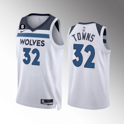 Karl-Anthony Towns 32 Minnesota Timberwolves 2022-23 Association Edition White Men Jersey Swingman