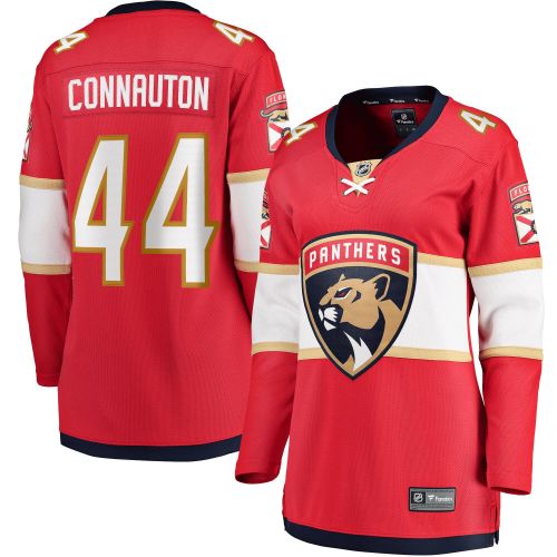 Kevin Connauton Florida Panthers Women's Home Breakaway Player Jersey - Red Jersey