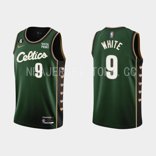 Boston Celtics 9 Derrick White 2022-23 City Edition Green Men Jersey