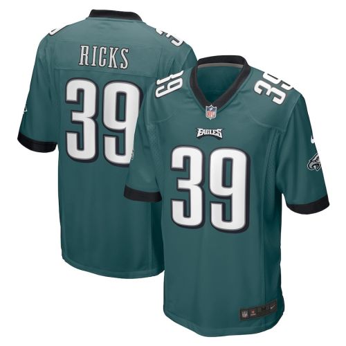 Eli Ricks 39 Philadelphia Eagles Men Team Game Jersey - Midnight Green