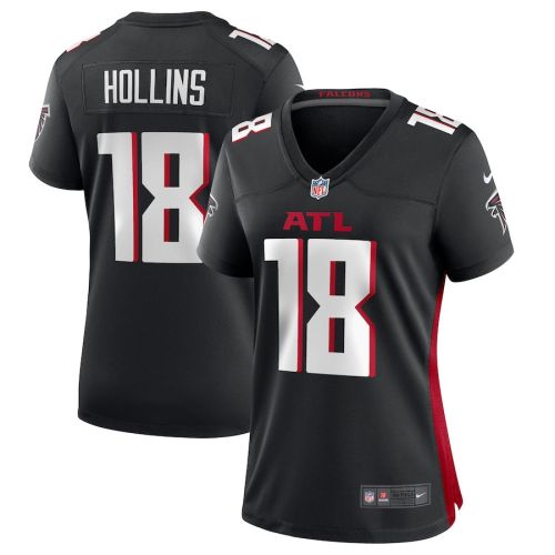 Mack Hollins 18 Atlanta Falcons Game Women Jersey - Black