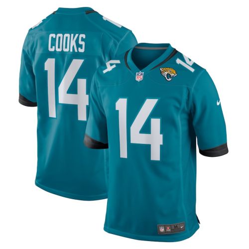 Elijah Cooks 14 Jacksonville Jaguars Men Team Game Jersey - Teal