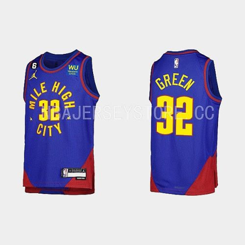 Youth Denver Nuggets Jeff Green 32 Statement Edition 2022-23 Royal Men Jersey