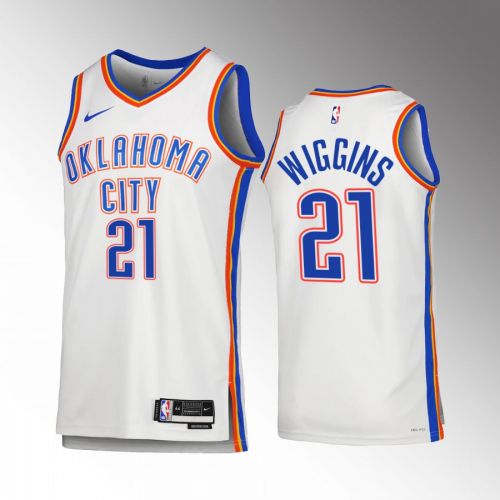 Oklahoma City Thunder Aaron Wiggins 21 2022-23 Association Edition White Jersey