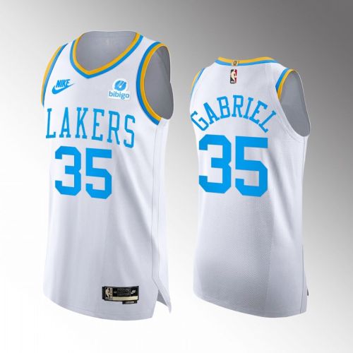 Los Angeles Lakers 35 Wenyen Gabriel White Jersey 2022-23 Classic Edition