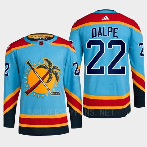 Florida Panthers 2023 Reverse Retro 2.0 Zac Dalpe 22 Blue Primegreen Jersey Men's