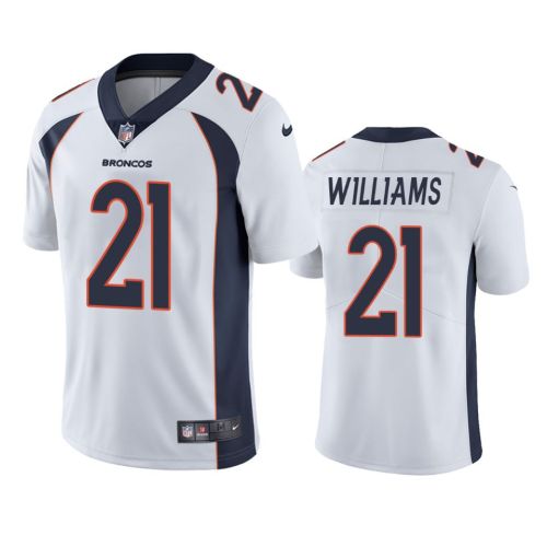 Men's JerseyDenver Broncos K'Waun Williams 21 White Vapor Limited Jersey - Men's