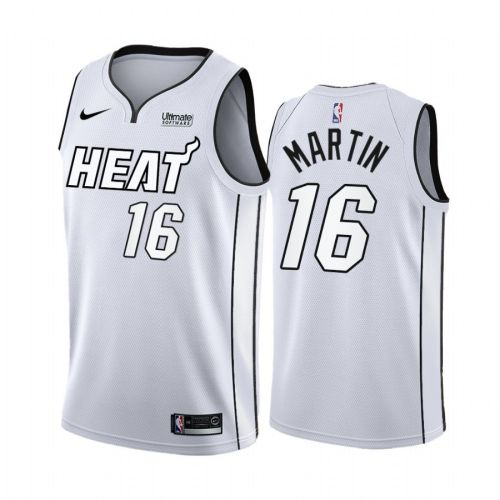 Miami Heat Caleb Martin White Hot 2022 Playoffs 16 Jersey