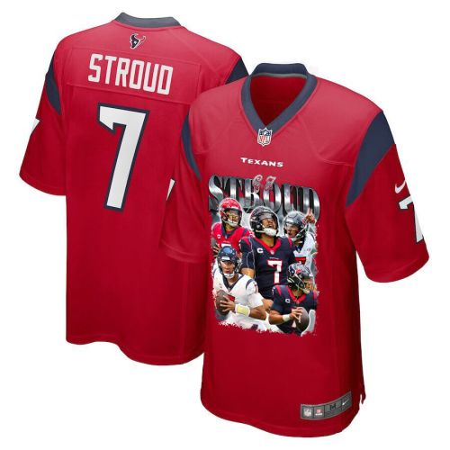 C.J. Stroud 7 Houston Texans The Gunslinger Game Men Jersey - Red