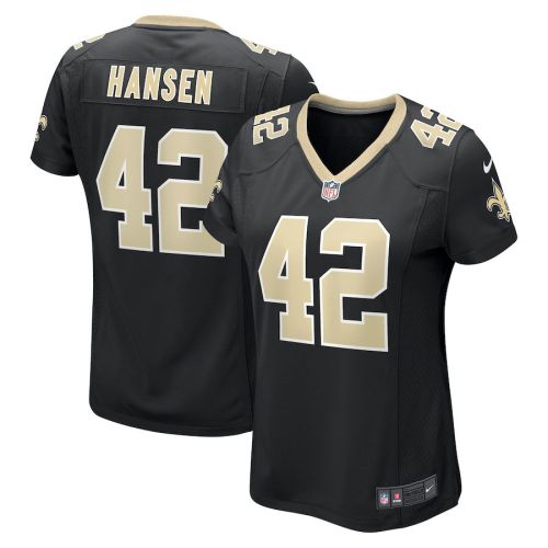 Chase Hansen 42 New Orleans Saints Women's Game Jersey - Black